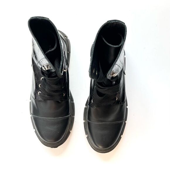 ALOHAS Can Can Croco Moto Boots - Picture 4 of 8